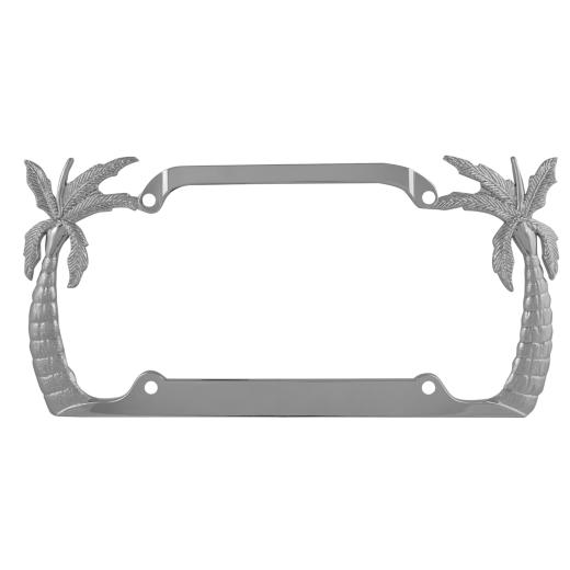 Pilot Chrome Palm Tree License Plate Frame